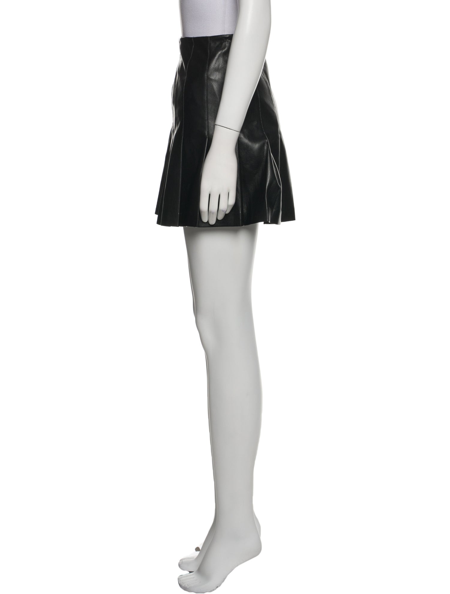 Alice + Olivia Faux Leather Mini Skirt