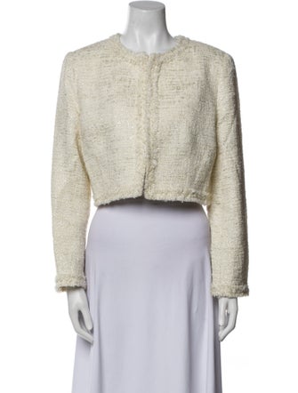 Alice + Olivia Tweed Pattern Evening Jacket