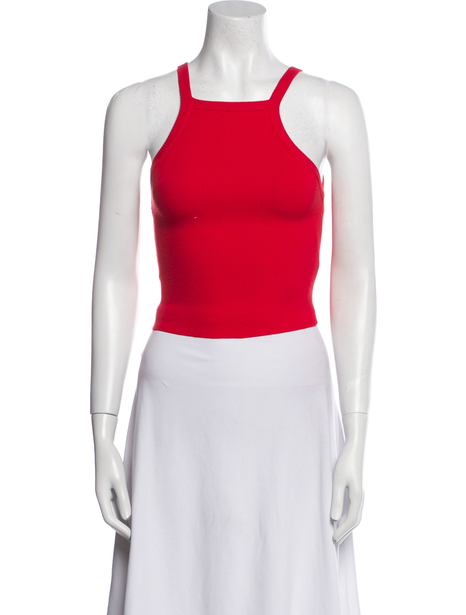 Alice + Olivia Square Neckline Sleeveless Crop Top