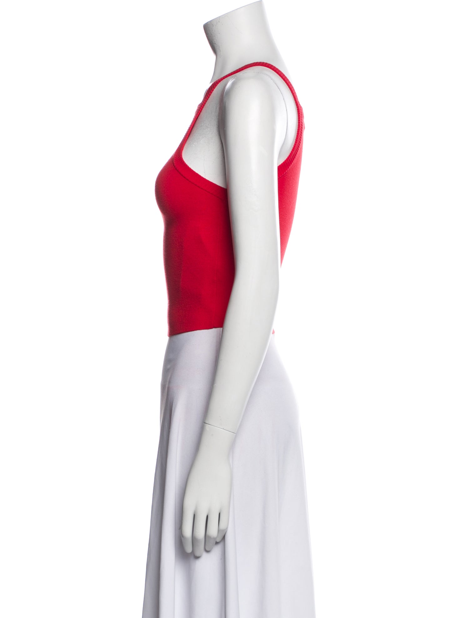 Alice + Olivia Square Neckline Sleeveless Crop Top