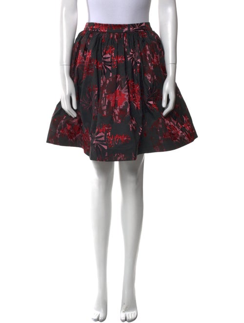 Alice + Olivia Floral Print Knee-Length Skirt
