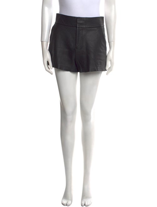 Alice + Olivia Lamb Leather Mini Shorts