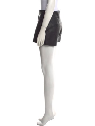 Alice + Olivia Lamb Leather Mini Shorts