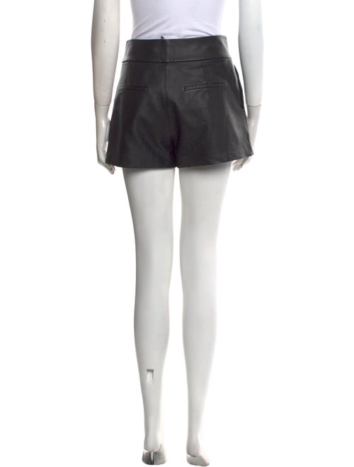 Alice + Olivia Lamb Leather Mini Shorts