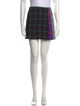 Alice + Olivia Plaid Print Mini Skirt