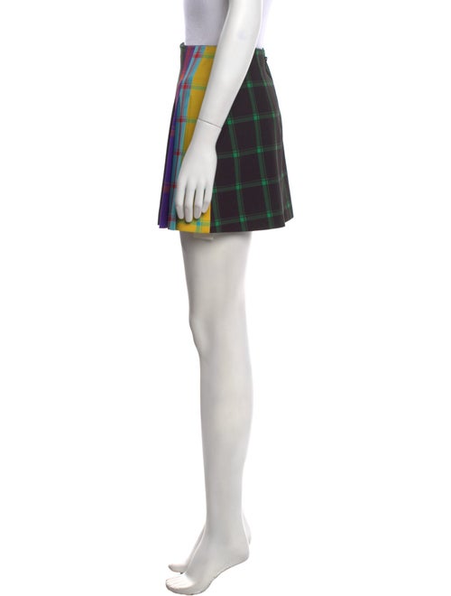 Alice + Olivia Plaid Print Mini Skirt
