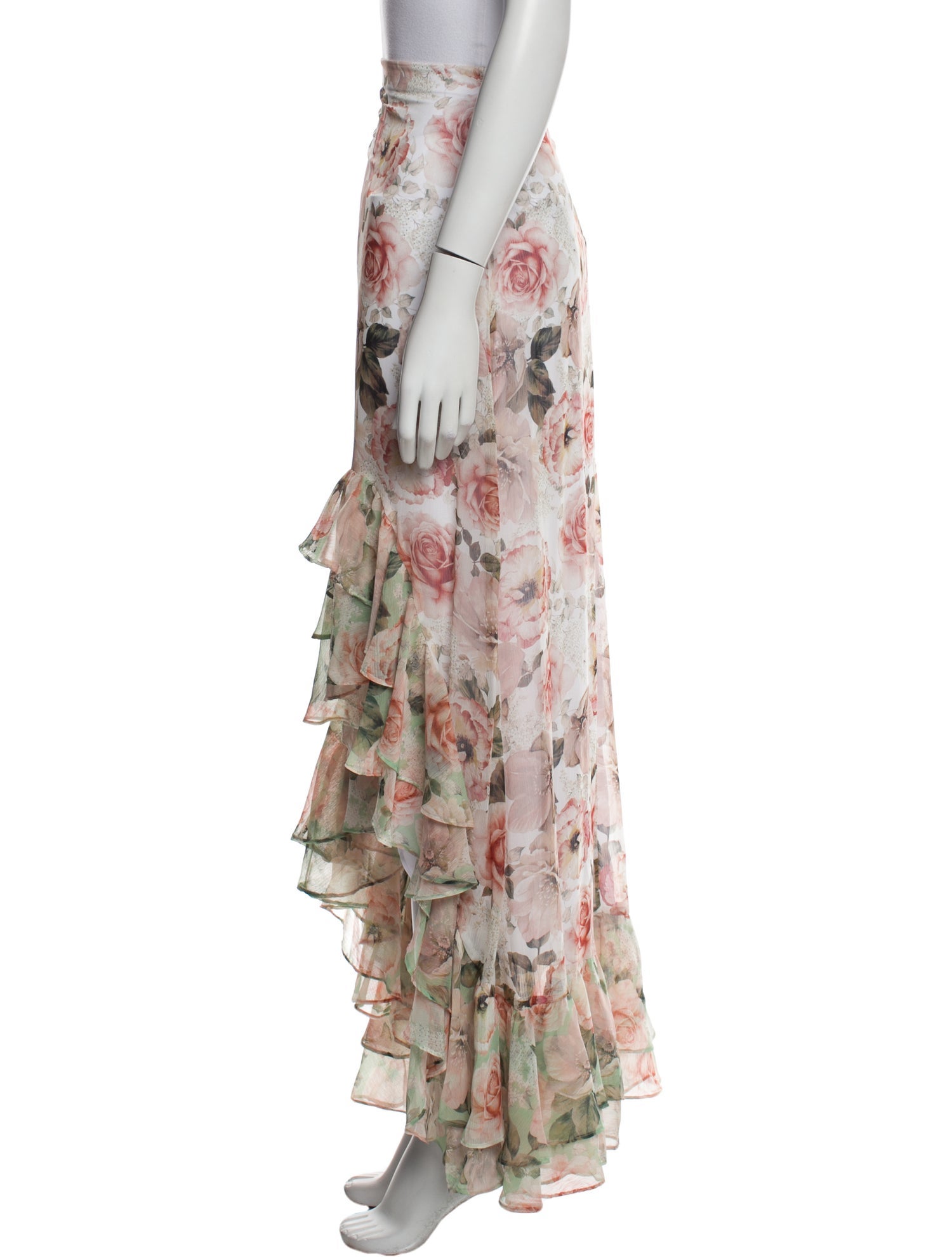 Alice + Olivia Floral Print Long Skirt