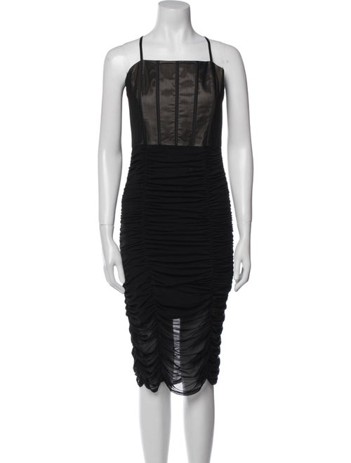 Alice + Olivia Square Neckline Knee-Length Dress