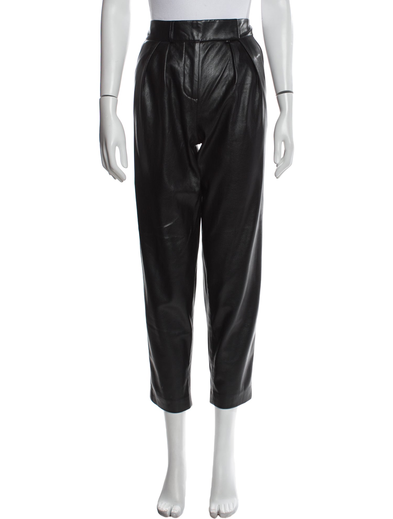 Alice + Olivia Faux Leather Straight Leg Pants