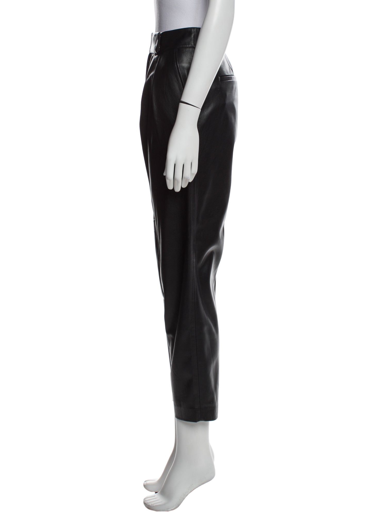 Alice + Olivia Faux Leather Straight Leg Pants