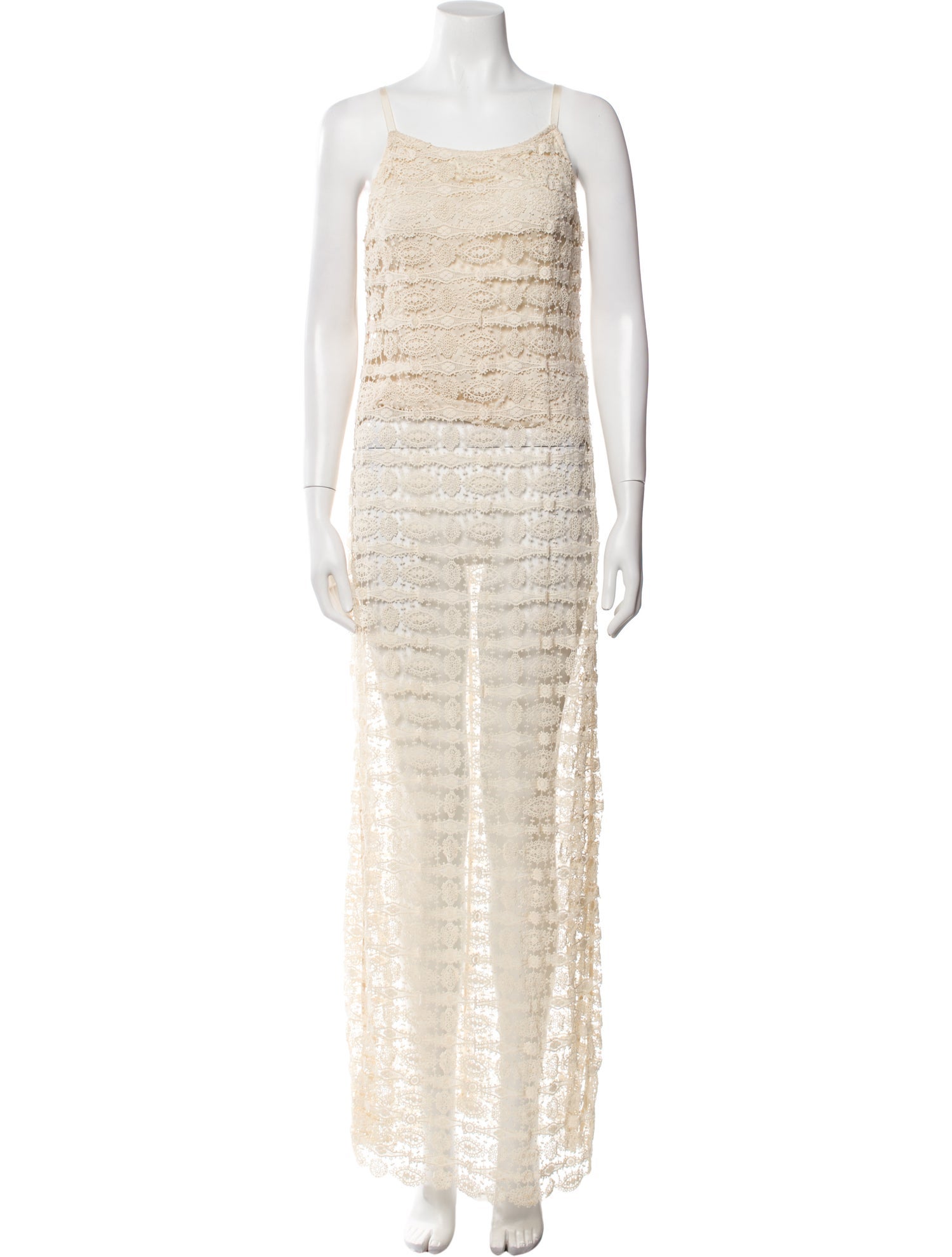 Alice + Olivia Lace Pattern Long Dress