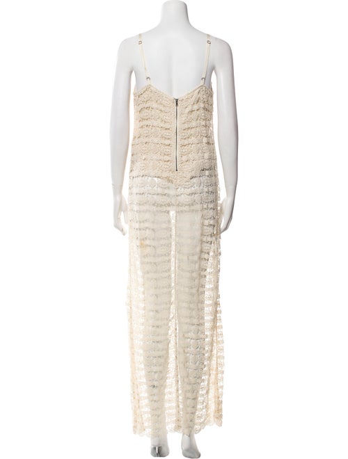 Alice + Olivia Lace Pattern Long Dress