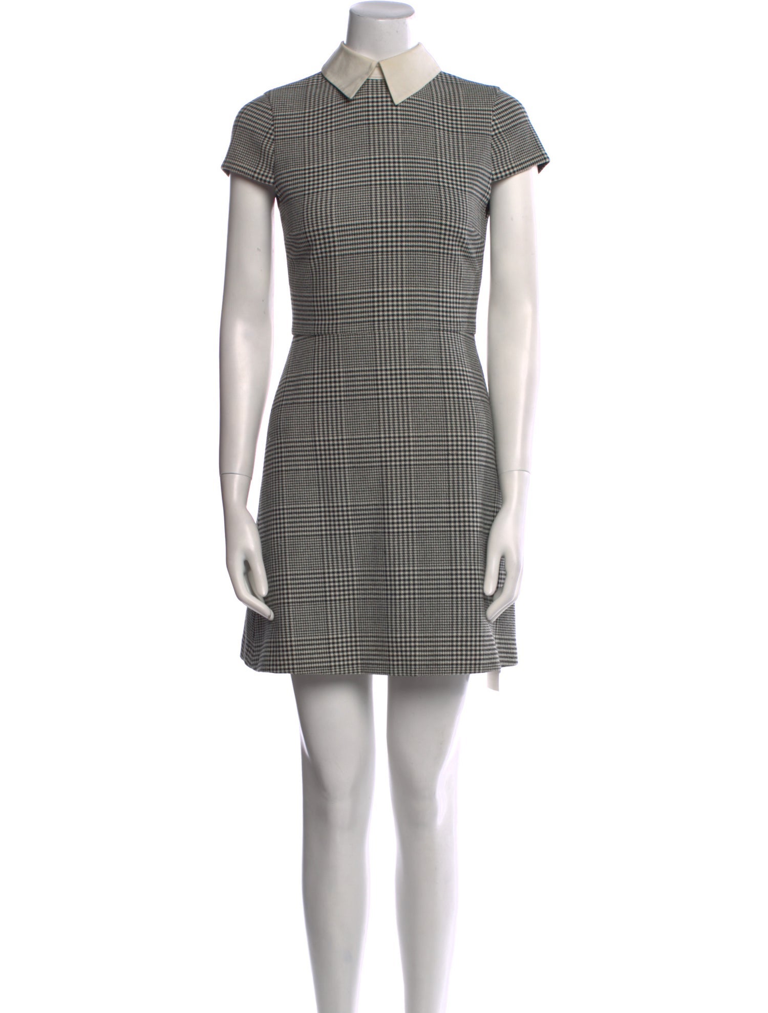 Alice + Olivia Plaid Print Mini Dress