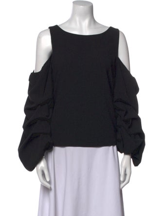 Alice + Olivia Scoop Neck Long Sleeve Sweatshirt
