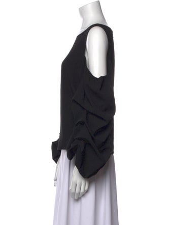 Alice + Olivia Scoop Neck Long Sleeve Sweatshirt