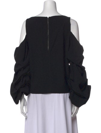 Alice + Olivia Scoop Neck Long Sleeve Sweatshirt
