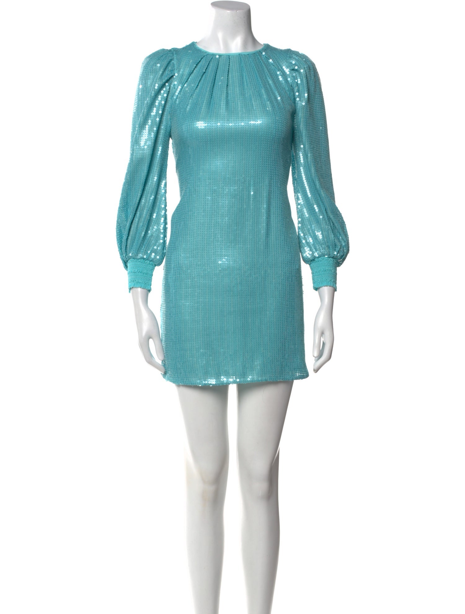 Alice + Olivia Bateau Neckline Mini Dress