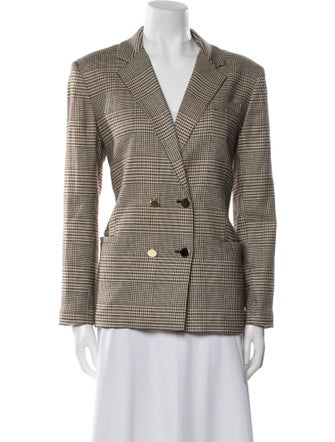 Alice + Olivia Plaid Print Blazer