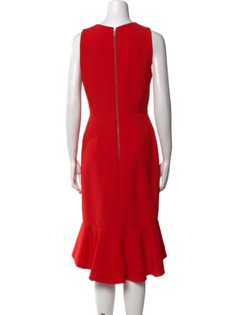 Alice + Olivia V-Neck Midi Length Dress