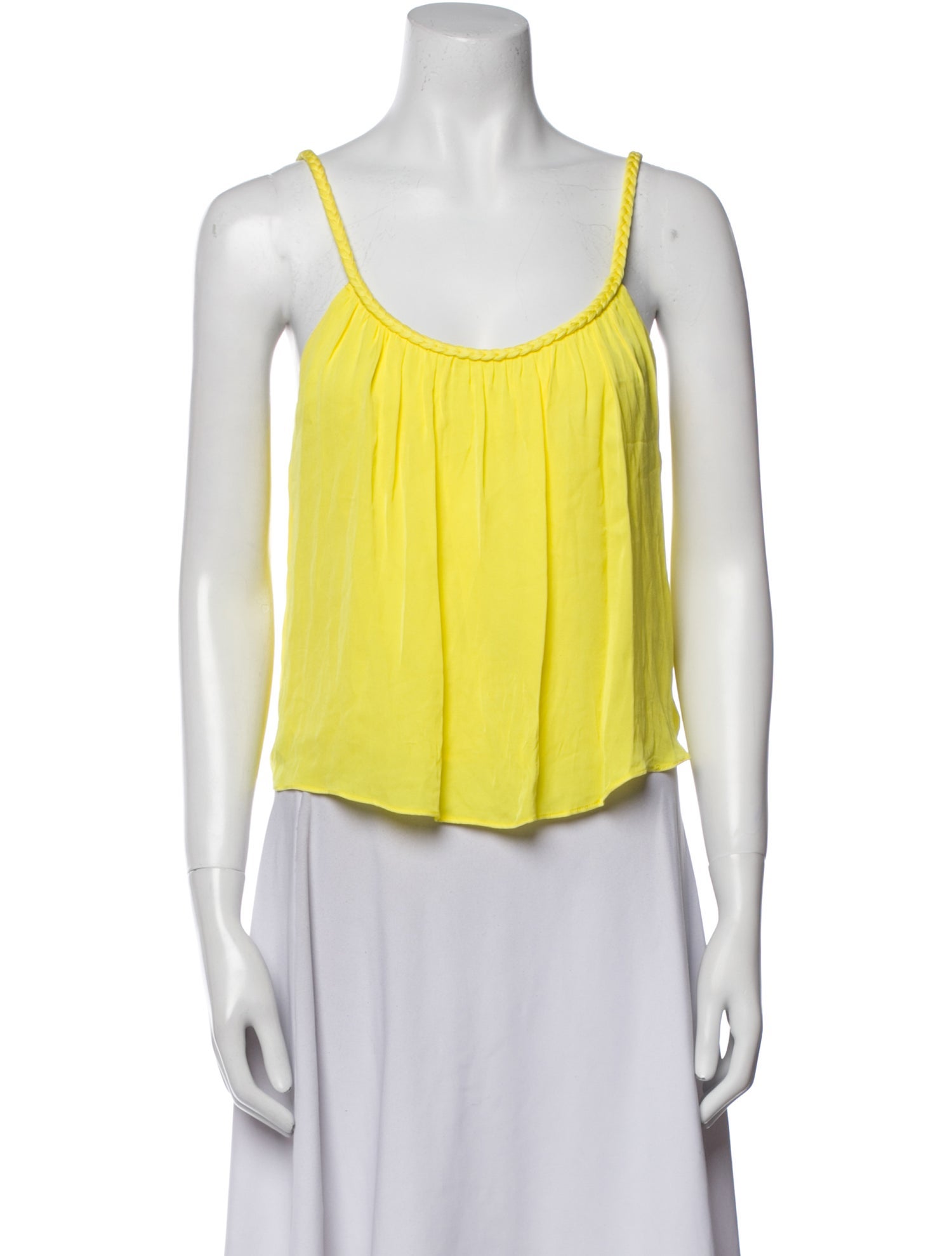 Alice + Olivia Scoop Neck Sleeveless Crop Top