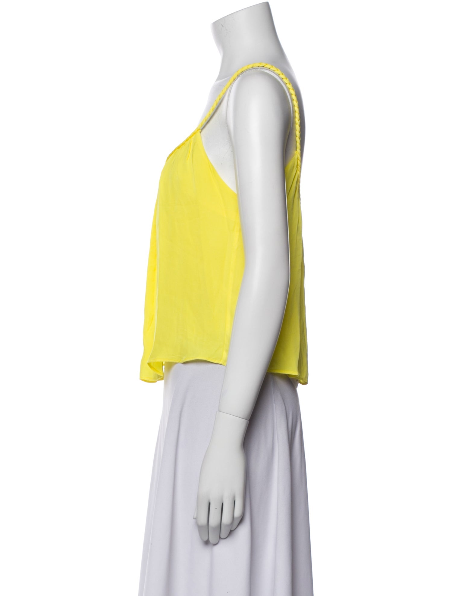 Alice + Olivia Scoop Neck Sleeveless Crop Top