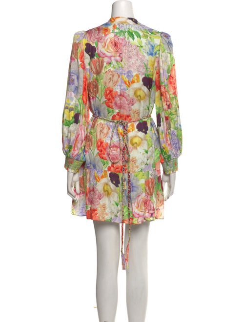 Alice + Olivia Floral Print Mini Dress