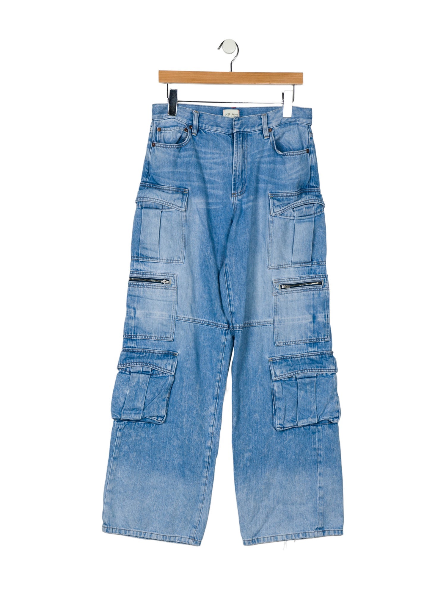 Alice + Olivia High-Rise Wide Leg Jeans