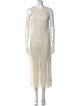 Alice + Olivia Crew Neck Long Dress