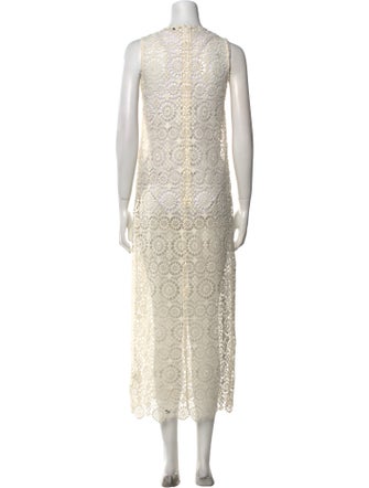 Alice + Olivia Crew Neck Long Dress