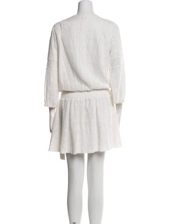 Alice + Olivia Tie Neck Mini Dress