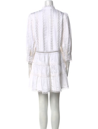 Alice + Olivia Mock Neck Mini Dress