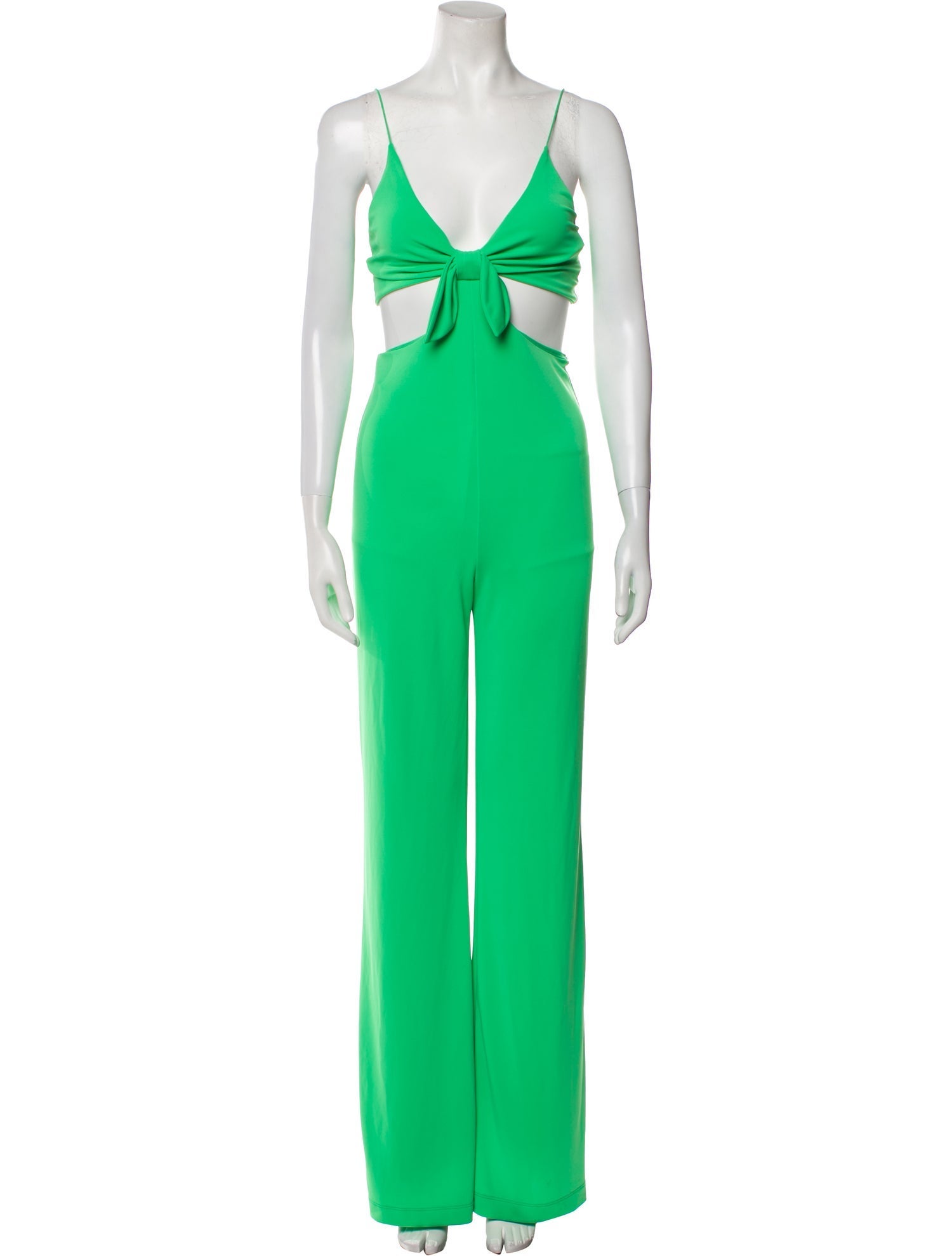 Alice + Olivia Plunge Neckline Jumpsuit