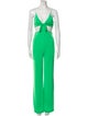 Alice + Olivia Plunge Neckline Jumpsuit