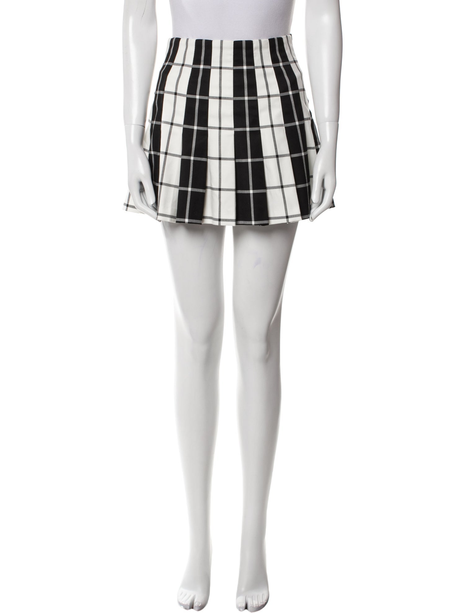 Alice + Olivia Plaid Print Mini Skirt