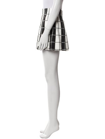 Alice + Olivia Plaid Print Mini Skirt