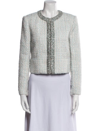 Alice + Olivia Tweed Pattern Evening Jacket