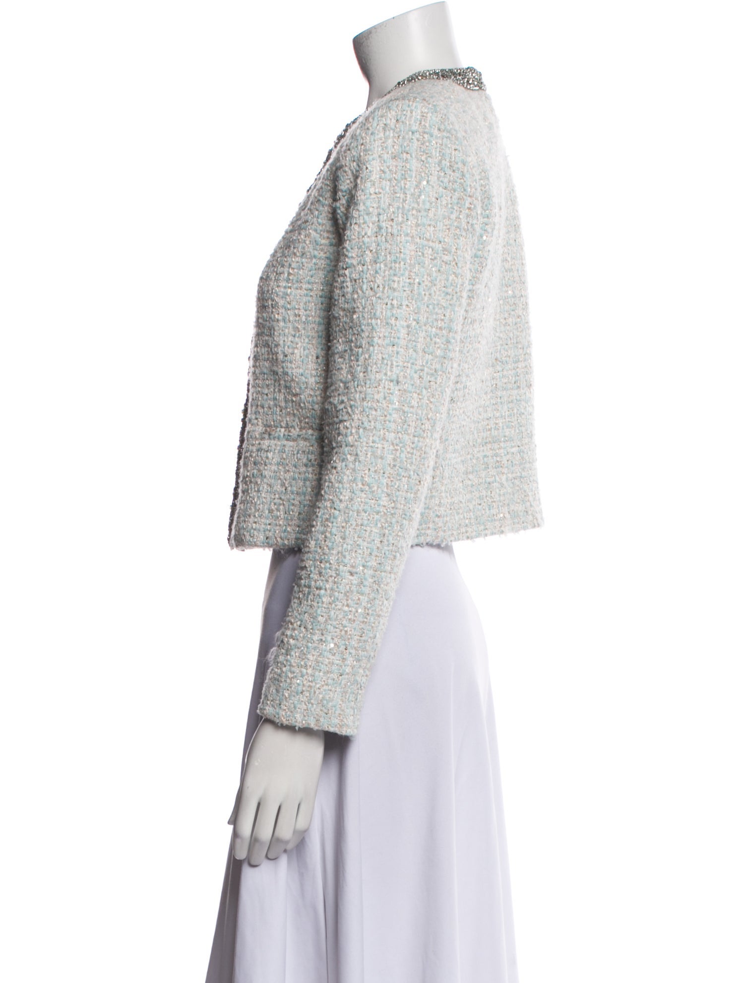 Alice + Olivia Tweed Pattern Evening Jacket