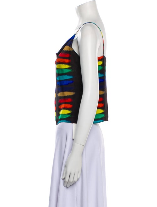 Alice + Olivia Silk Striped Crop Top