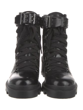 Alice + Olivia Patent Leather Combat Boots