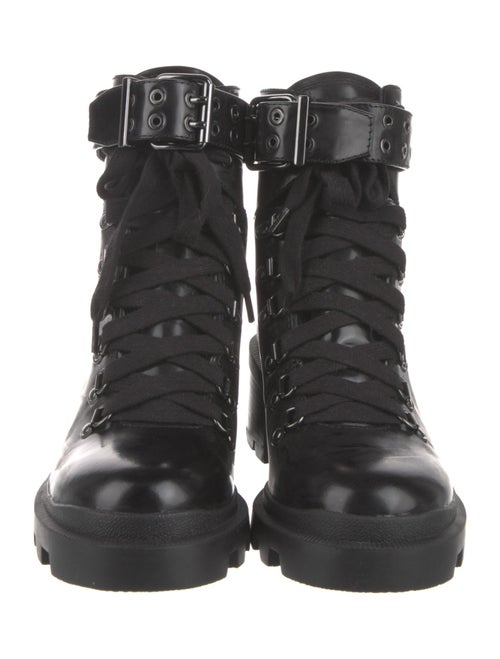 Alice + Olivia Patent Leather Combat Boots