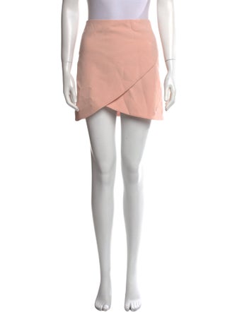 Alice + Olivia Pleated Accents Mini Skirt