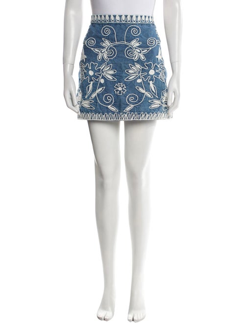 Alice + Olivia Floral Print Mini Skirt