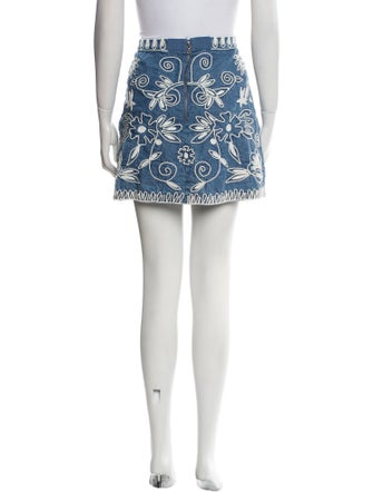 Alice + Olivia Floral Print Mini Skirt