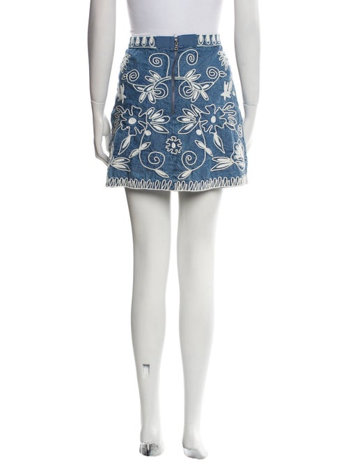 Alice + Olivia Floral Print Mini Skirt