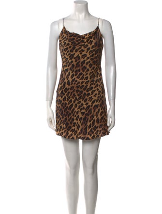 Alice + Olivia Animal Print Mini Dress