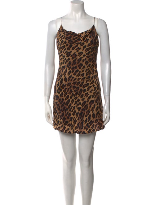 Alice + Olivia Animal Print Mini Dress