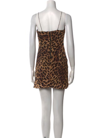 Alice + Olivia Animal Print Mini Dress