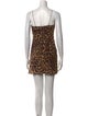 Alice + Olivia Animal Print Mini Dress