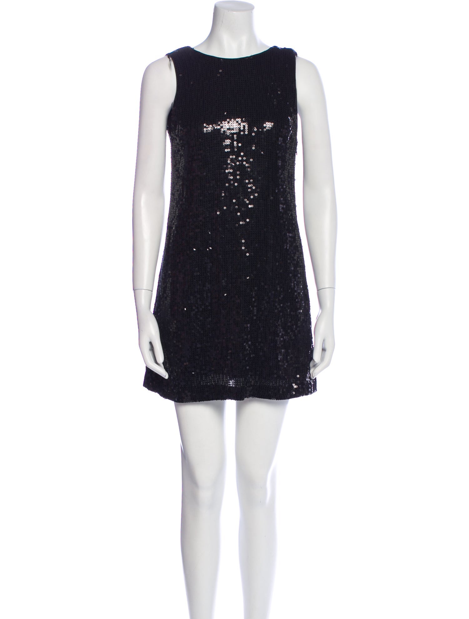 Alice + Olivia Bateau Neckline Mini Dress