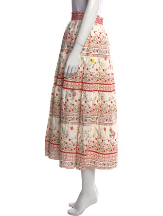 Alice + Olivia Floral Print Midi Length Skirt